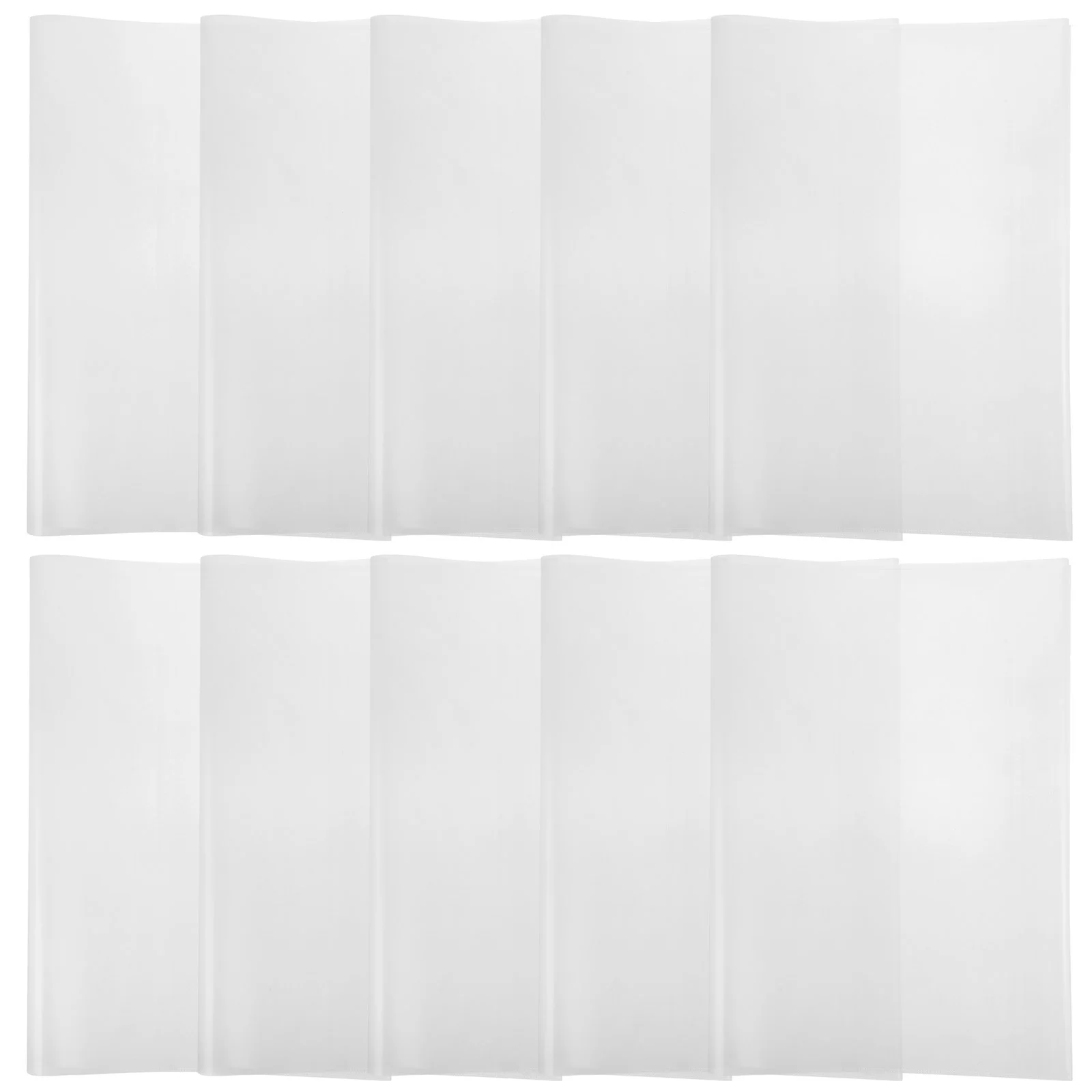 10 Pcs B5 Account Book Cover Protector Pouch Covers for Hardcover Soft Books Clear Textbooks Protective