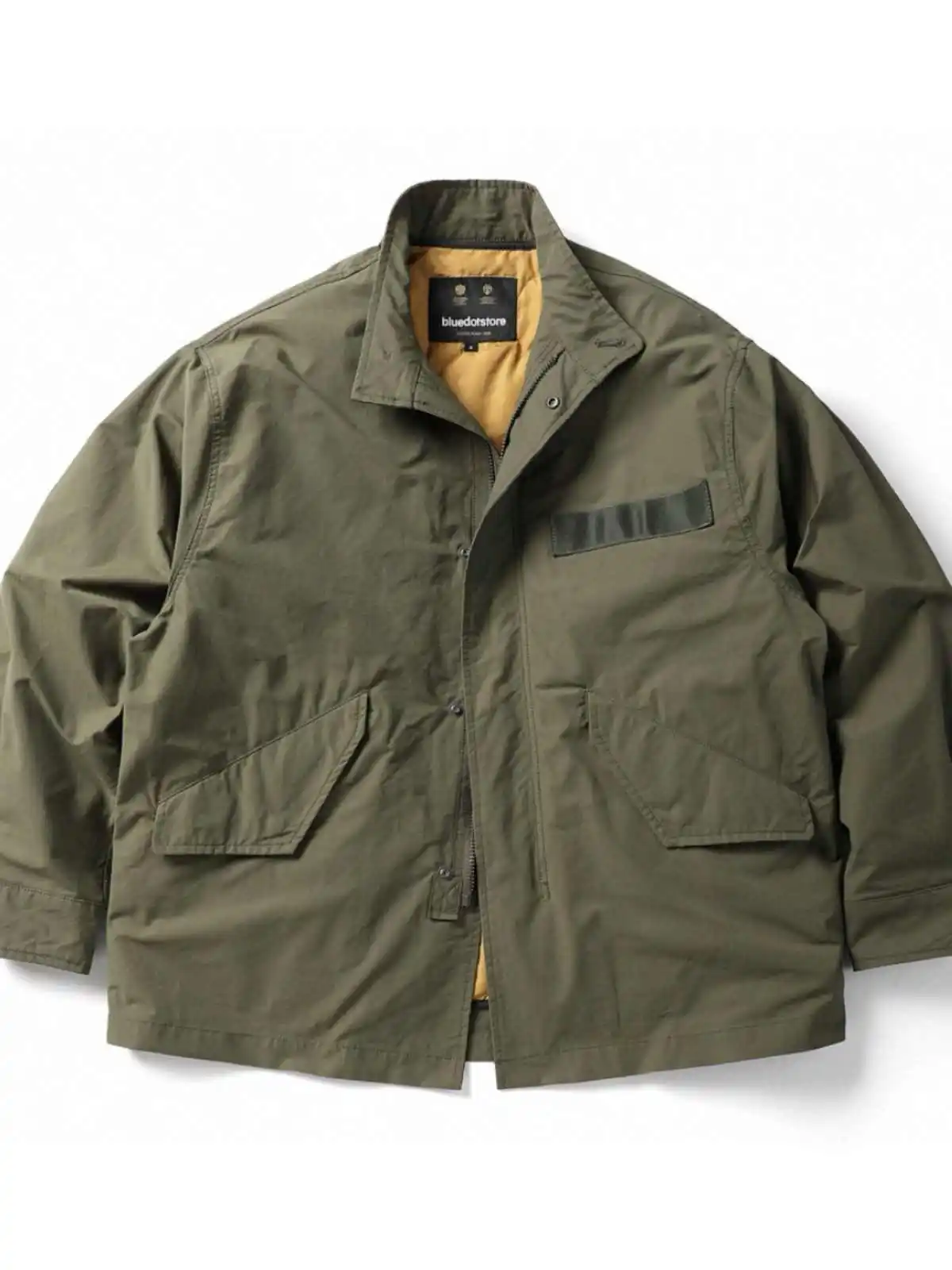 

Japanese Vintage Short Jacket American Retro Loose Casual Stand Up Collar Coat Top Thickened for Warmth