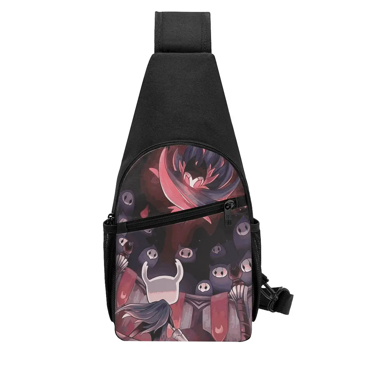 Hollow Knight Chest Bag Men Sling Crossbody Backpack Chest Bag Travel Hiking Daypack Shoulder Bag