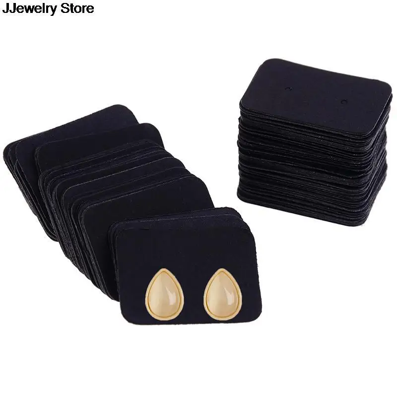 

100Pcs Card Cost Extra Jewelry Display Packing Card Multi Color Paper Cute Stud Earring Hangtag 3.5*2.5cm