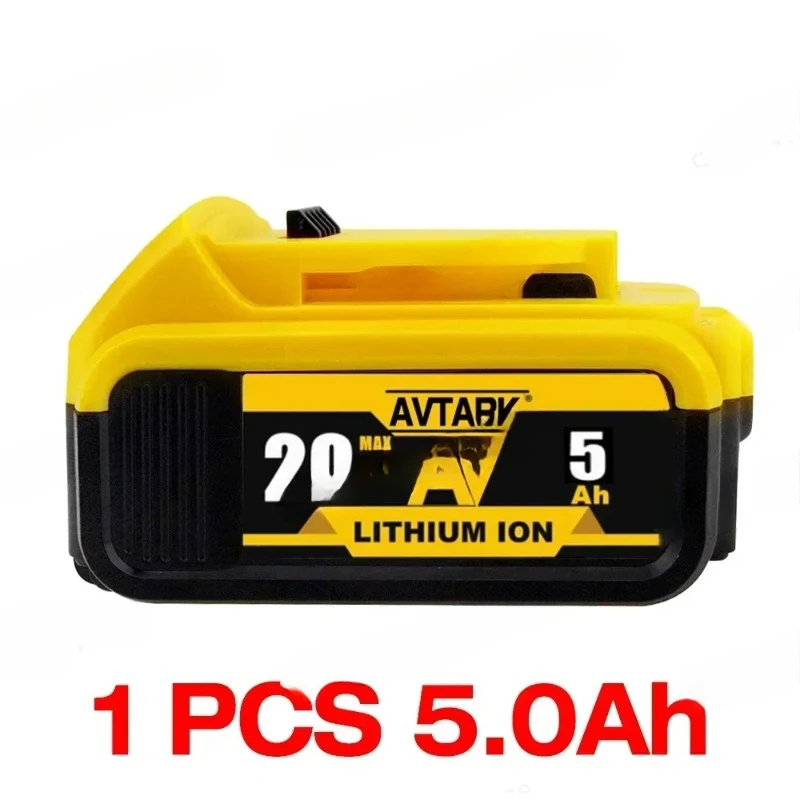 Genuine 18V/20 Volt MAX 6.0Ah 8.0Ah DCB200 Replacement Li-ion Battery for  DCB205 DCB201 DCB203 Power Tool Batteries