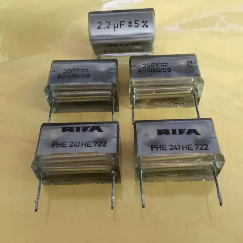 

10-100pcs Old Swedish RIFA PHE241 series 2.2UF250V safety metalized thin film capacitor