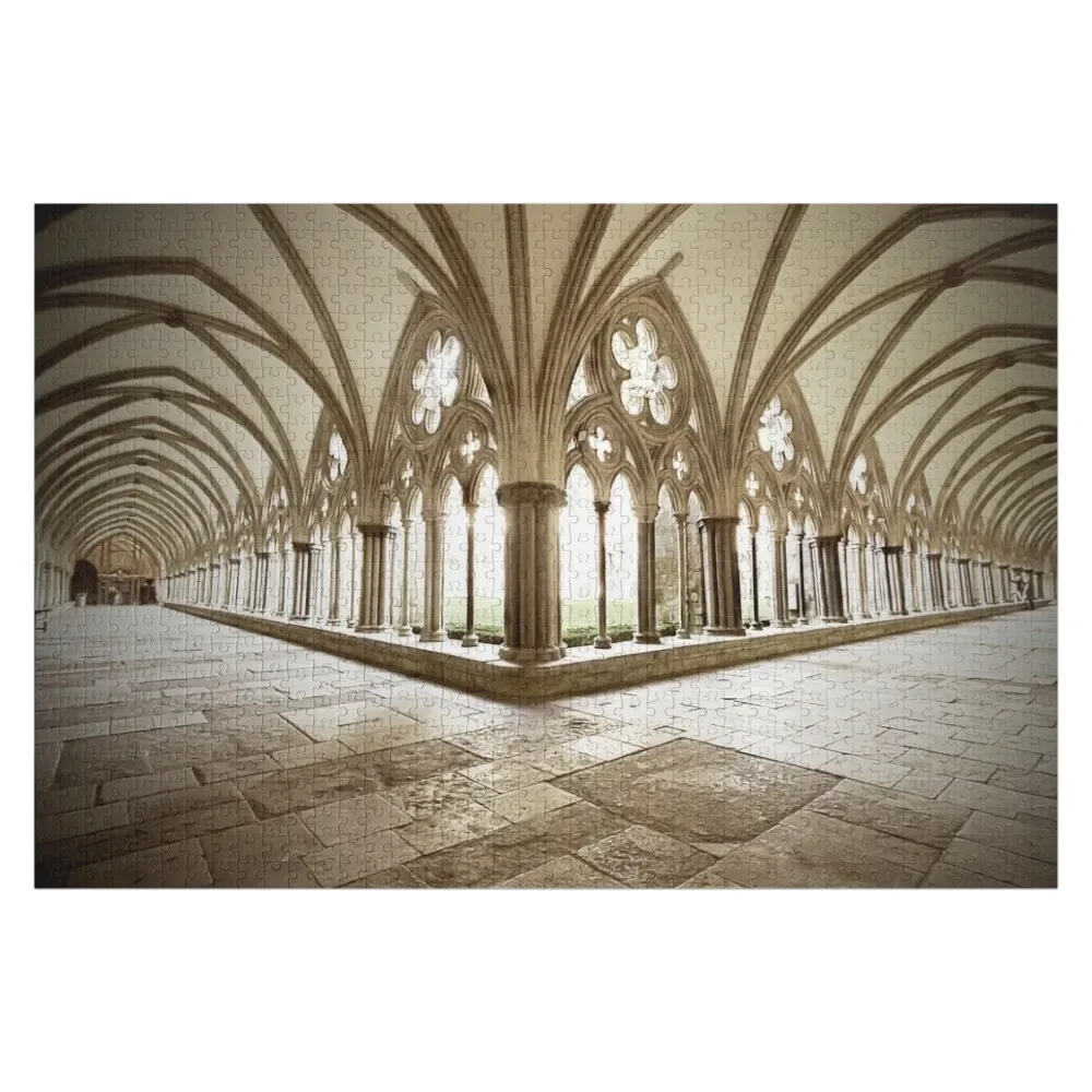 

Salisbury Cathedral Cloisters Jigsaw Puzzle Custom Jigsaw Works Of Art Customizeds For Kids Wood Photo Personalized Puzzle