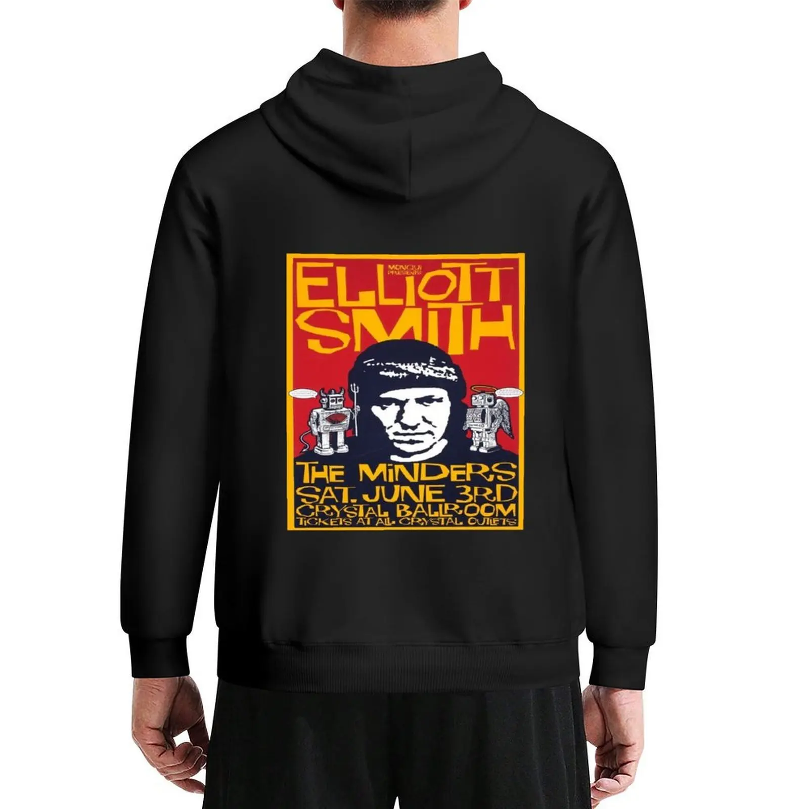 

elliott smith lover Hoodie clothes for men men's sweat-shirt set anime clothes anime clothing hoodie streetwear