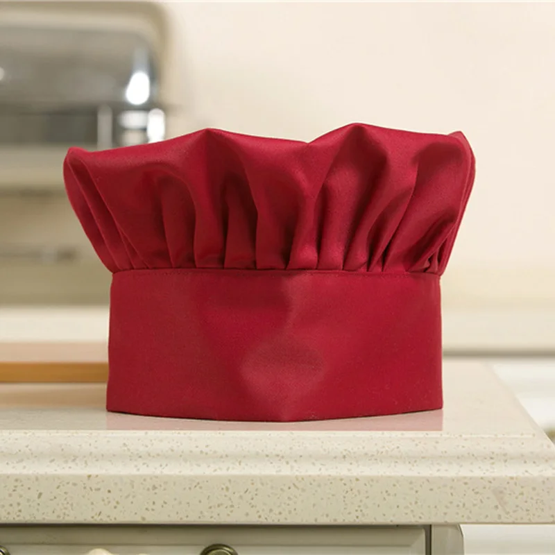 Cook Adjustable Kitchen Baker Chef Adults and Children Comfortable Hat Chef Hat For RestaurantsPubs Polyester Mens