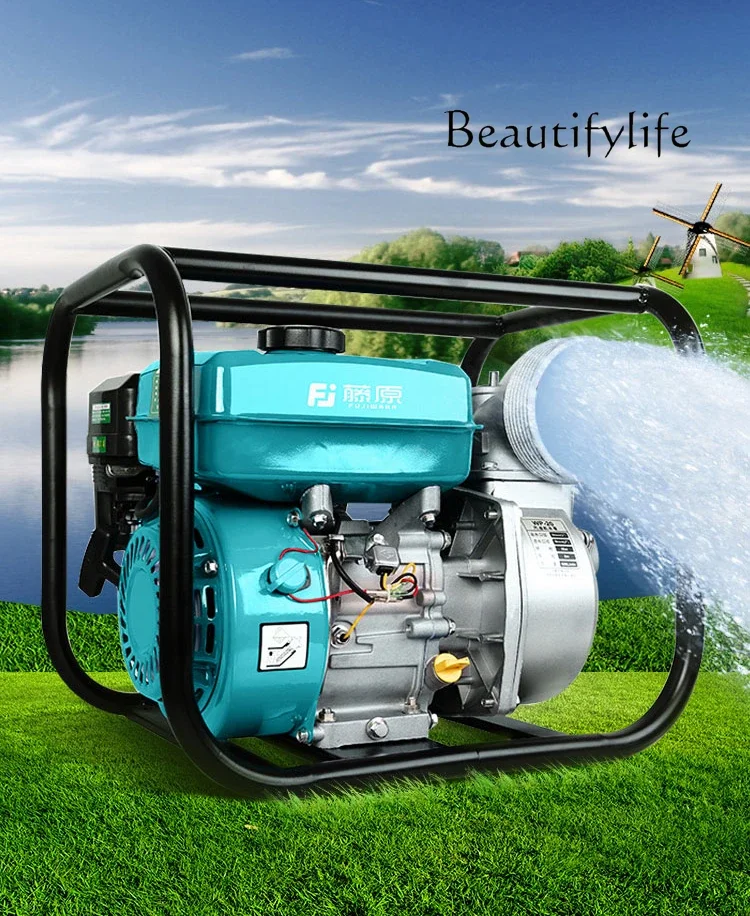 Gasoline engine water pump Agricultural irrigation High pressure double impeller water pump