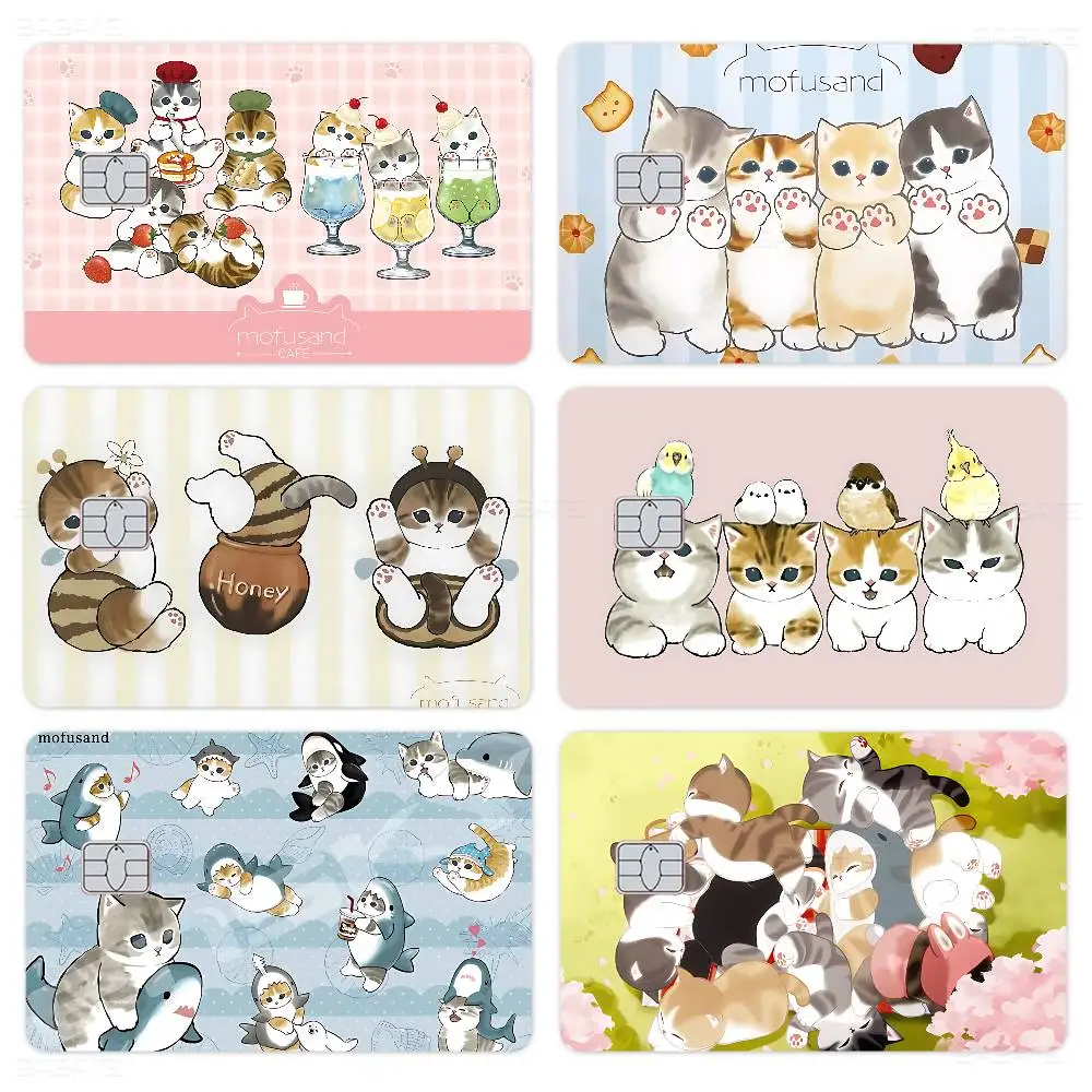 Popular Cute M-Mofusand Cat 100% Hot Sale Amine Credit Debit Bank Card Bus Card Film Skin Sticker