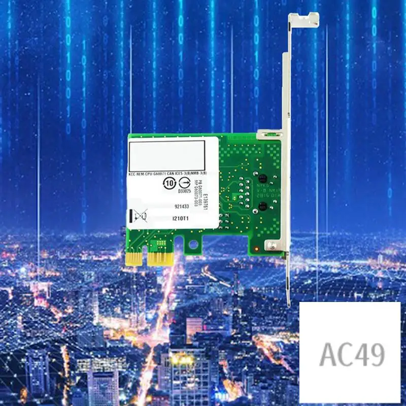

C9-1Set I210-T1 PCI-Ex1 Gigabit Single Port Server Desktop Wired Network Card Desktop Network Card PCB