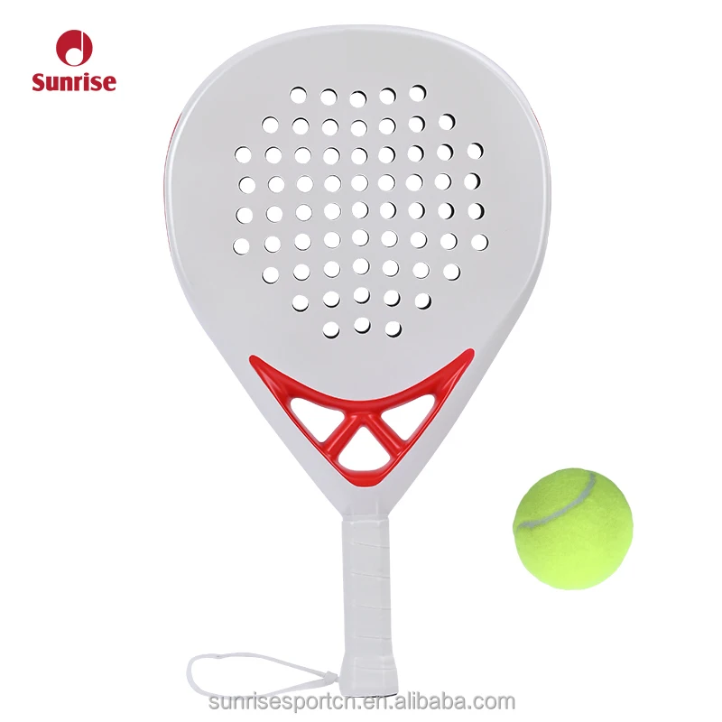 SA002 Padel Racket 3K 12K 18K Carbon Fiber Teardrop Paddle High Quality Eva Core Graphite Woven Carbon Customized Design