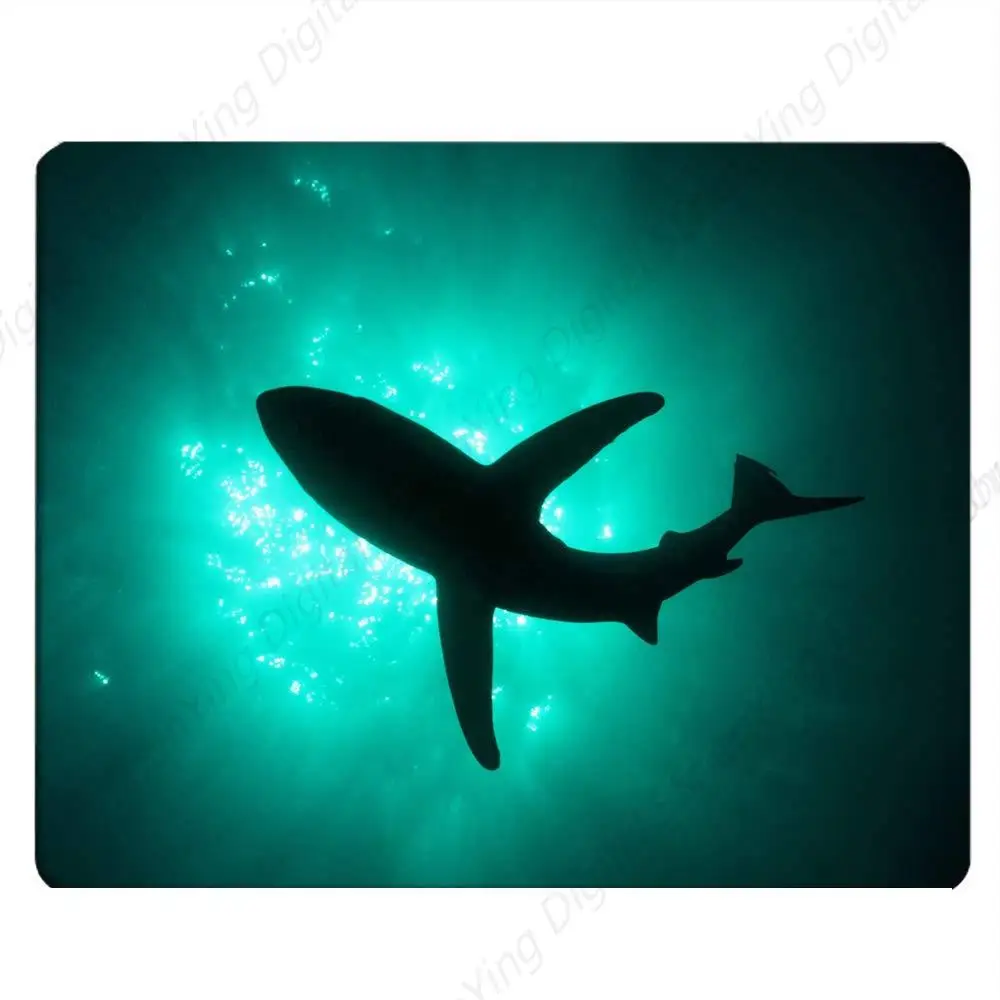 

Swimming Shark Print Game Mouse Pad Computer Desk Laptop Office Mouse Pad Anti Slip Rubber 25*30cm