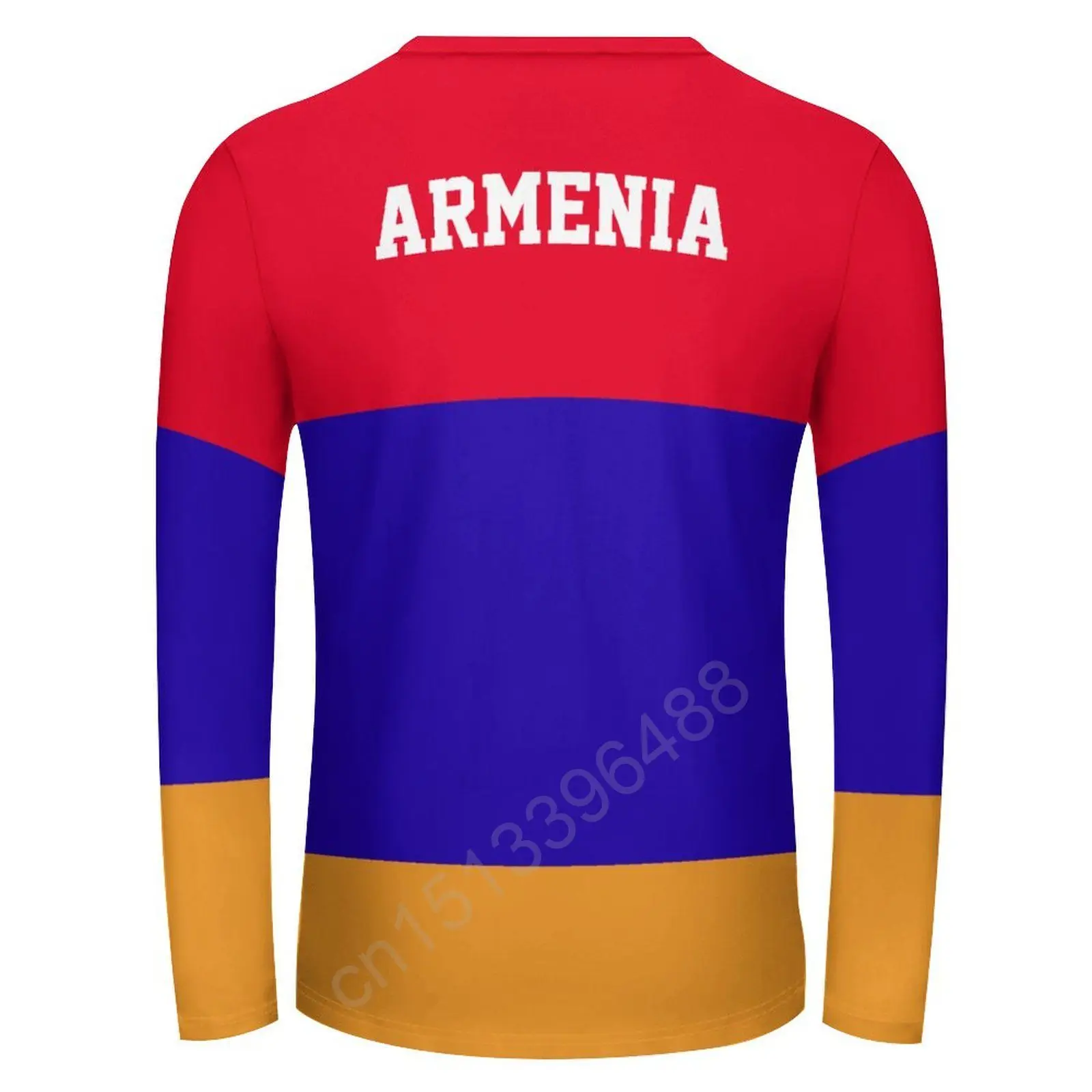 Armenia Flag 3D Men's Women Round Neck T-shirt Casual Long Sleeve T Shirt Fashion Pullover Trend Men Clothing