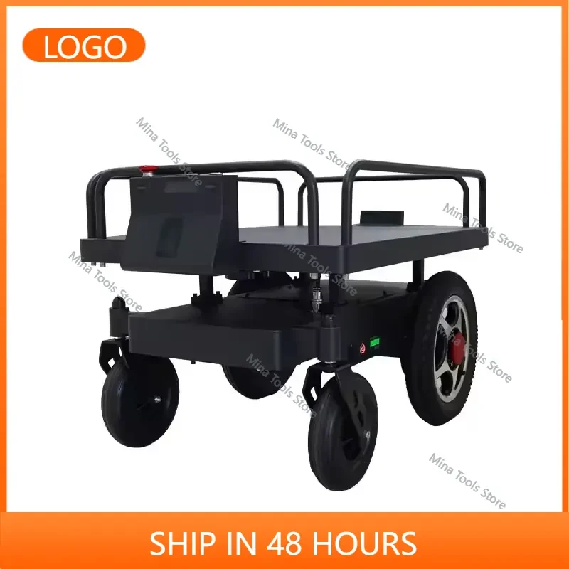 GLGW Industrial Automatic Human Following Cart Electric Transport Trolley Platform with Core Motor & Engine Components
