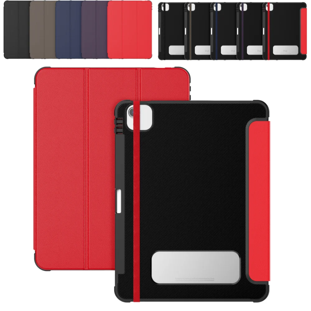 Case for iPad Air 4 5 11 2024 Magnetic PU Leather Cover for Pro 11 1th/2th/3th/4th with Auto Sleep/Wake Function ＆ Pencil Holder