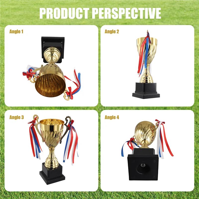 Piala Piala Emas 2Z-11.4 Inci untuk Kompetisi Pertemuan Olahraga Penghargaan Tim Pemenang Sepak Bola dan Suvenir Pesta Kompetisi