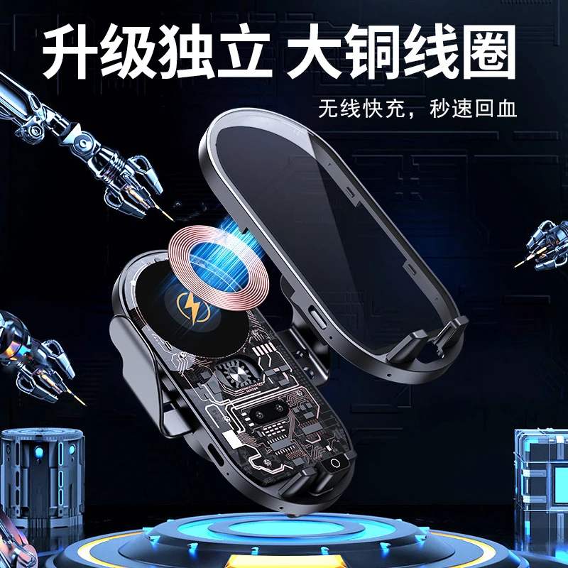 car phone holder with wireless charging, innovative black technology vents66WFast Stand