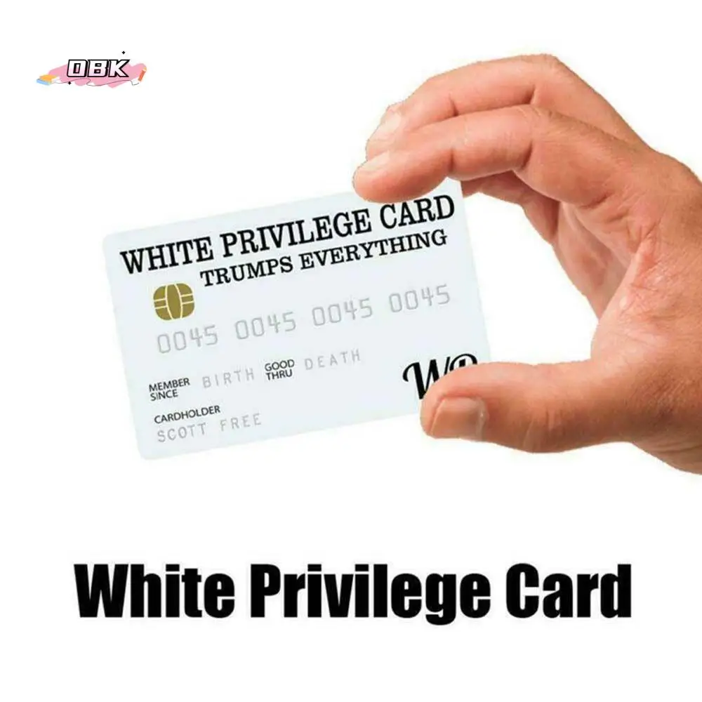 

Collectable Black White PVC Privilege Card Official Race Card Trumps Everything Card Credit Card
