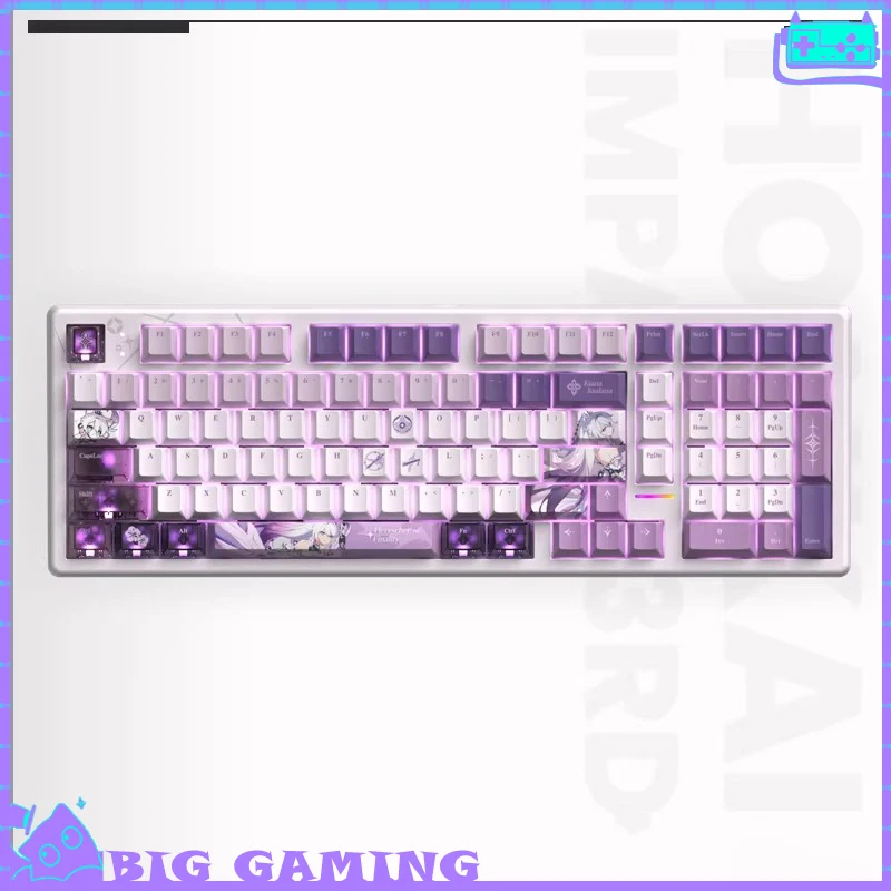 Honkai Impact 3rd Kiana Kaslana Herrscher Of Finality Mechanical Keyboard Wireless Bluetooth Tri-Mode Pbt Laptop Pc Accessories