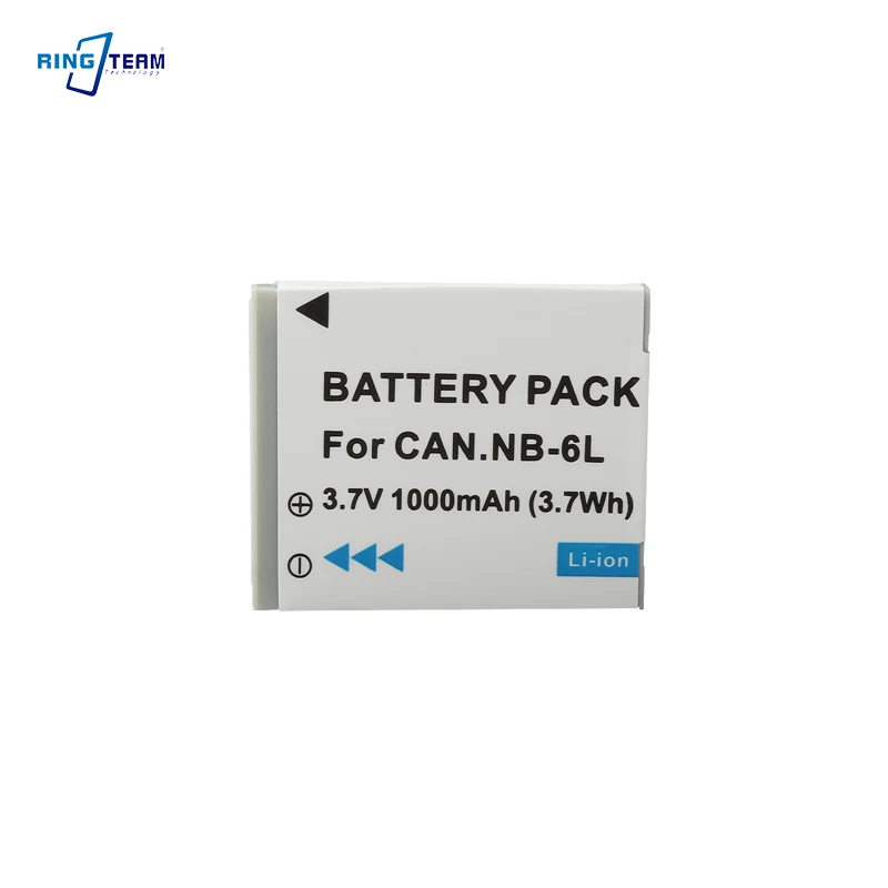 Rechargeable NB-6L Battery For Canon Powershot Compatible with D10 S95 S120 SX240 SX270 SX510 HS ELPH 500 Cameras