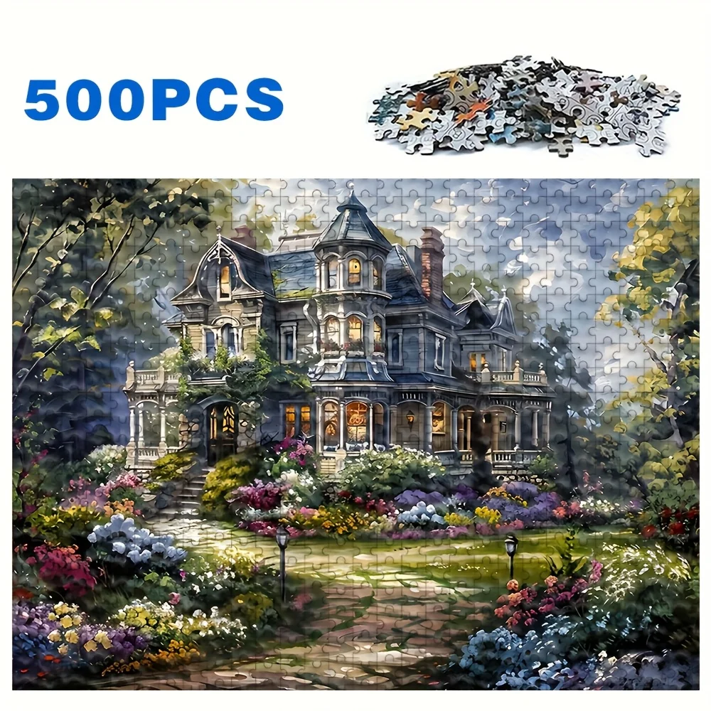 大人向けジグソーパズル 500/1000ピース - 複雑な絵柄が特徴の難しい大型脳トレ、ストレス解消ファミリーゲームナイト、P