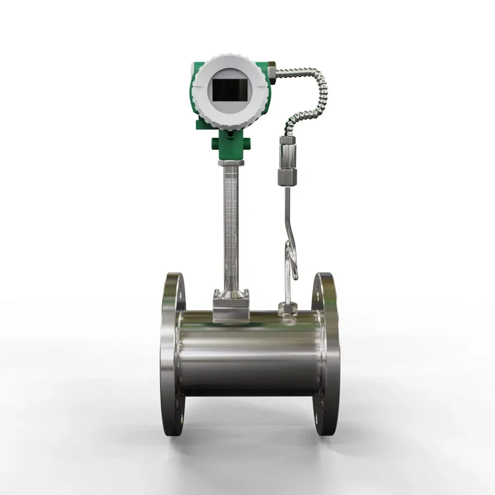 4inch Compressed Air Hydrogen Methane High Temperature Gas Mass Flow Meter Precession Digital Steam Flow Meter