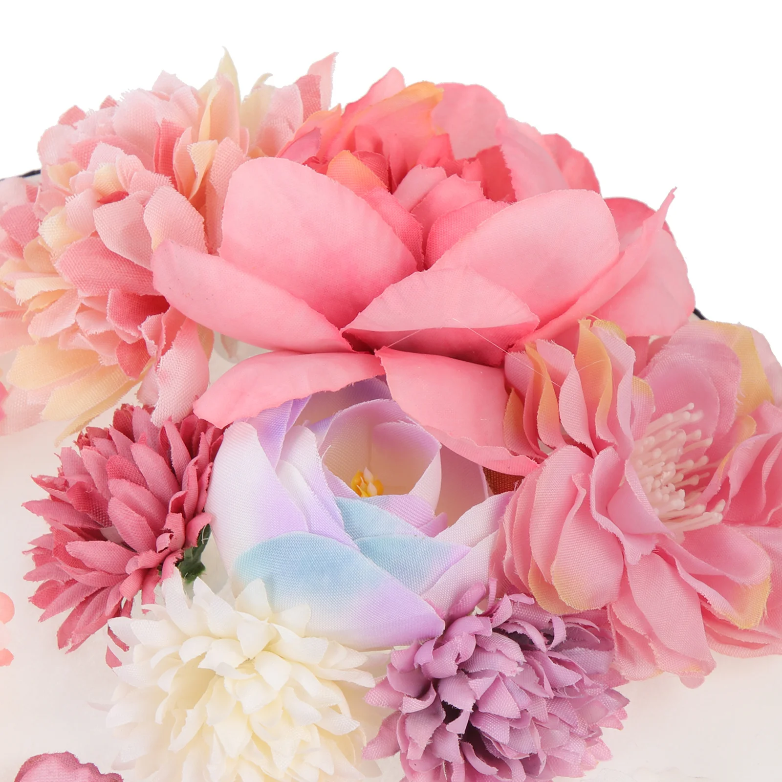 

Silk Flower Hand Drum Musical Instrument Lightweight Durable Percussion Music Drum for Kids Party Cheering Stage Performance