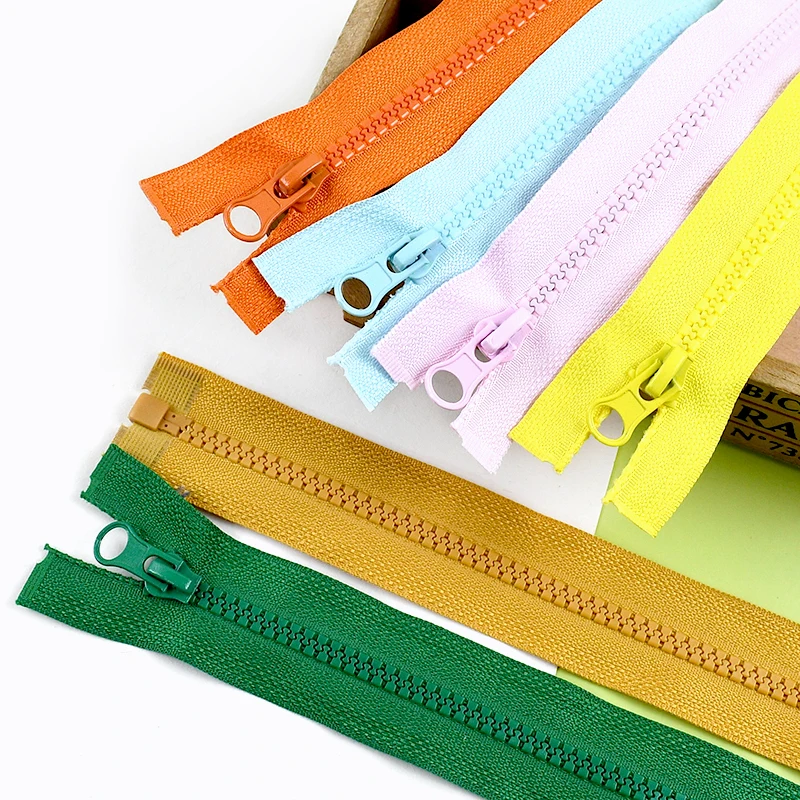 

10Pcs 5# 40-90cm Resin Zippers PencilCase Doll Clothes Replace Zipper Tent Luggage Open-End Zip Repair Kits Sewing Accessories