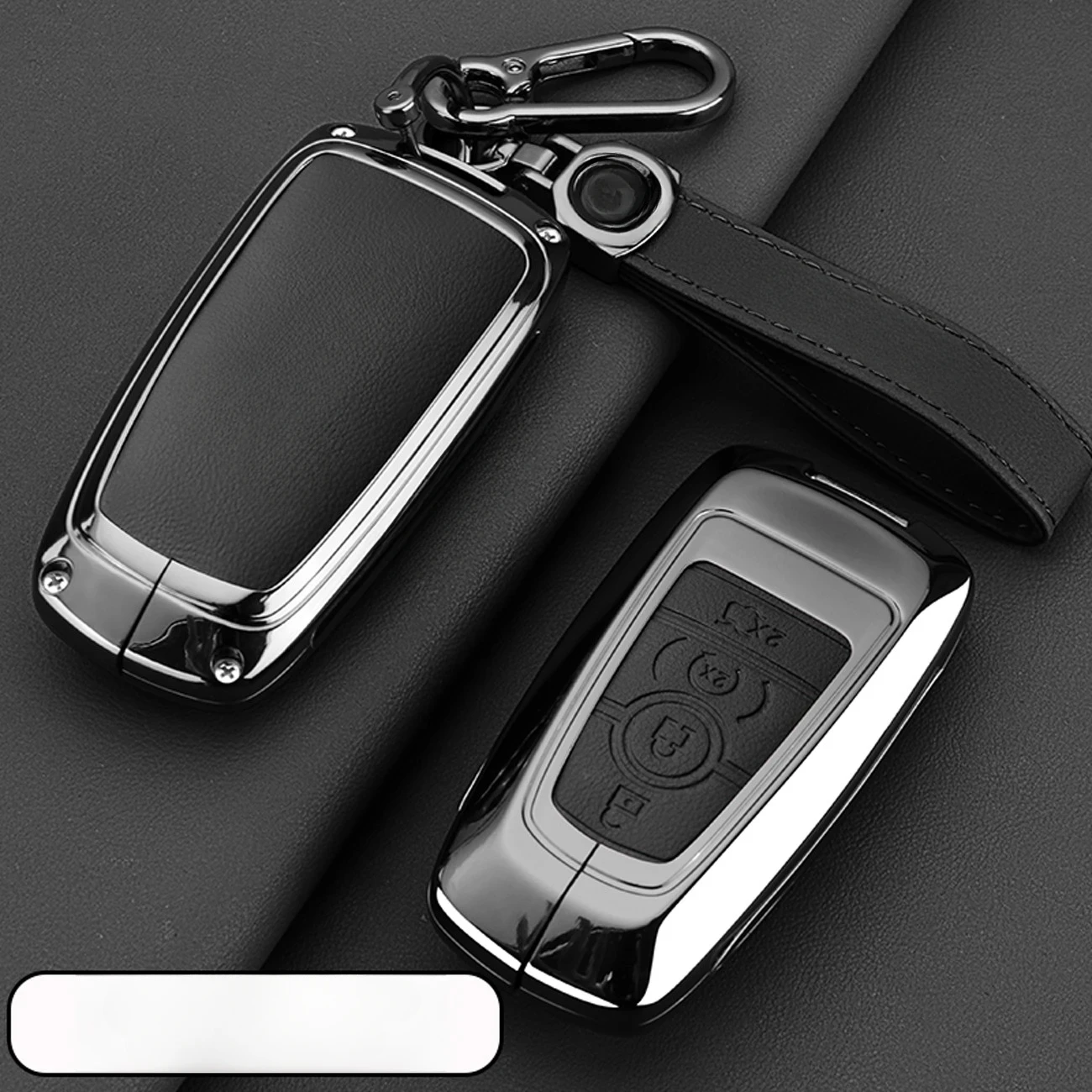 

For Lincoln Corsair Nautilus Aviator Navigator Continental Aluminum Alloy Car Key Case Shell Keychain Keyring Car Key Cover