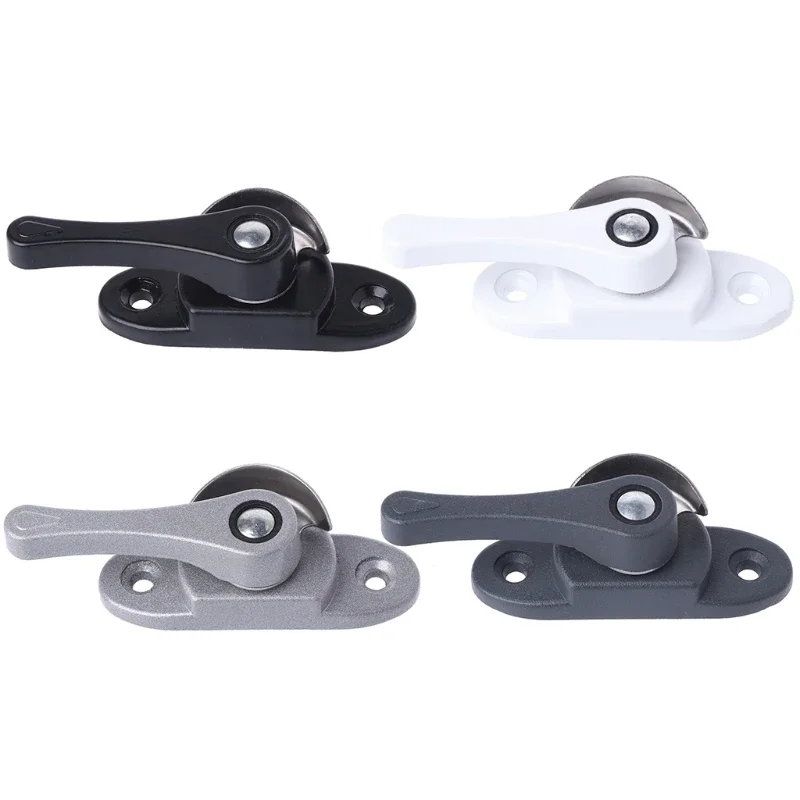 Plastic+Metal Door Window Lock Anti-theft Security Handle Sliding Type Bidirectional Locks Hardware Accessories