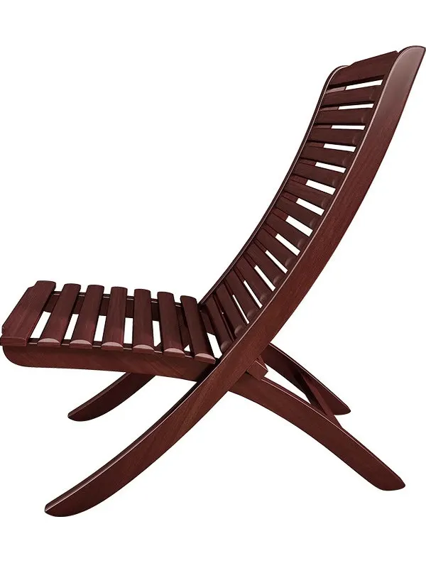 

All solid wood rosewood recliner new Chinese balcony home leisure folding removable portable outdoor lunch lounge
