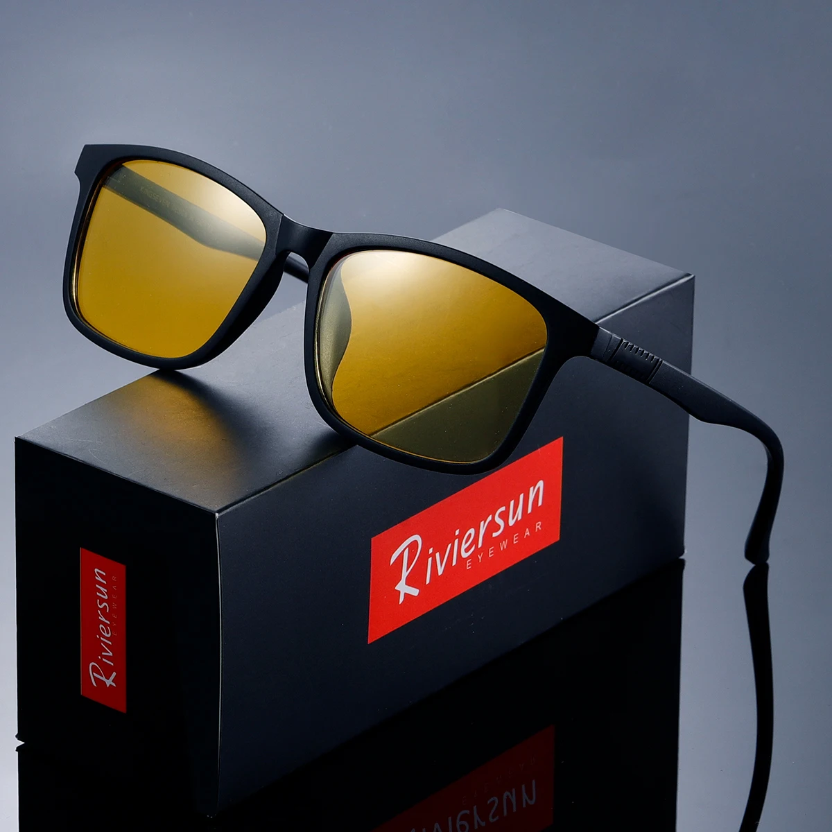 RIVIERSUN جديد النظارات الشمسية الرجال الاستقطاب UV400 نظارات العلامة التجارية الأصلية مستطيلة خفيفة الإطار النساء الصيف القيادة نظارات