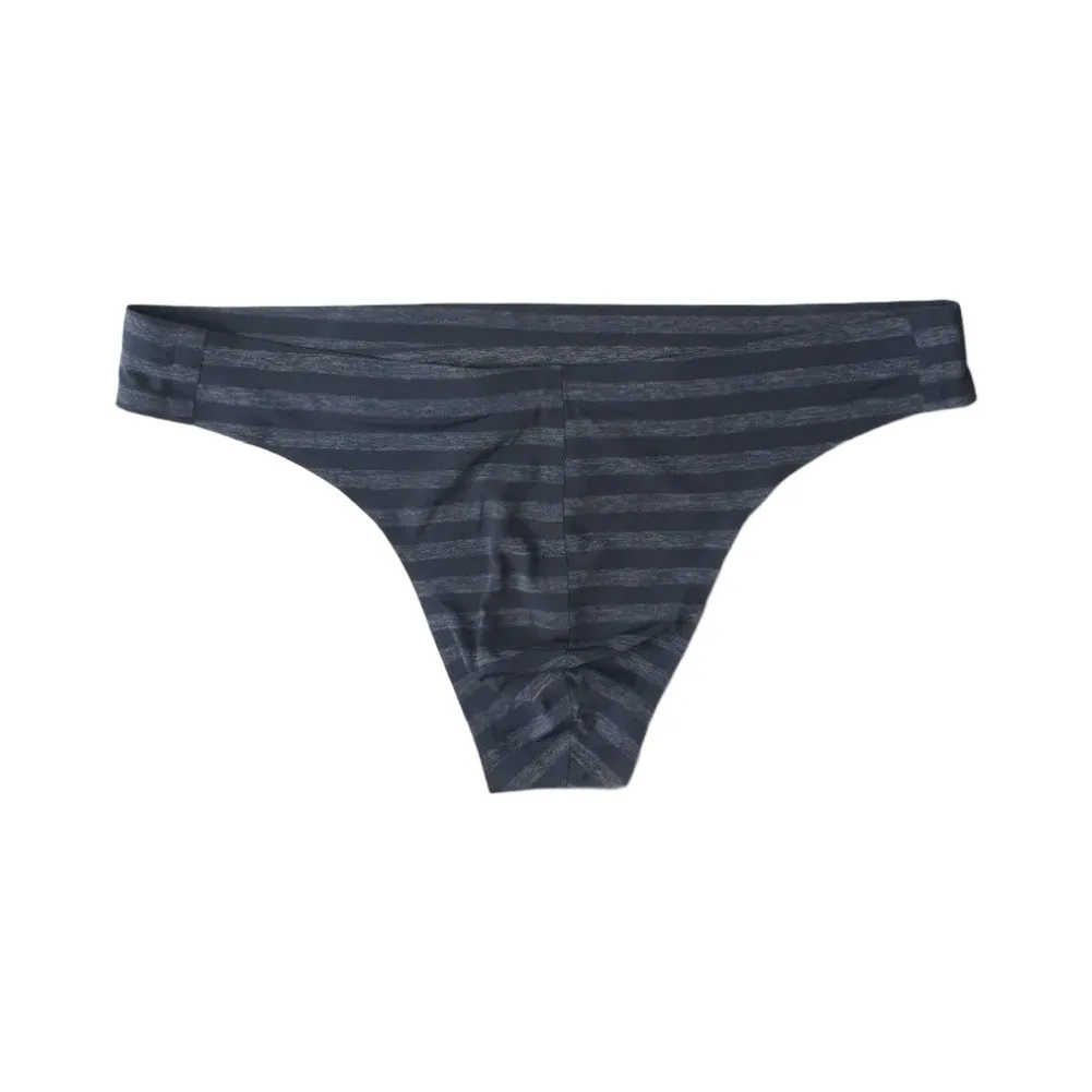 For Athletic Activities Mens Thong Underwear Striped Printed Underpants Traceless Men\'s Panties Low Rise Waistband Style