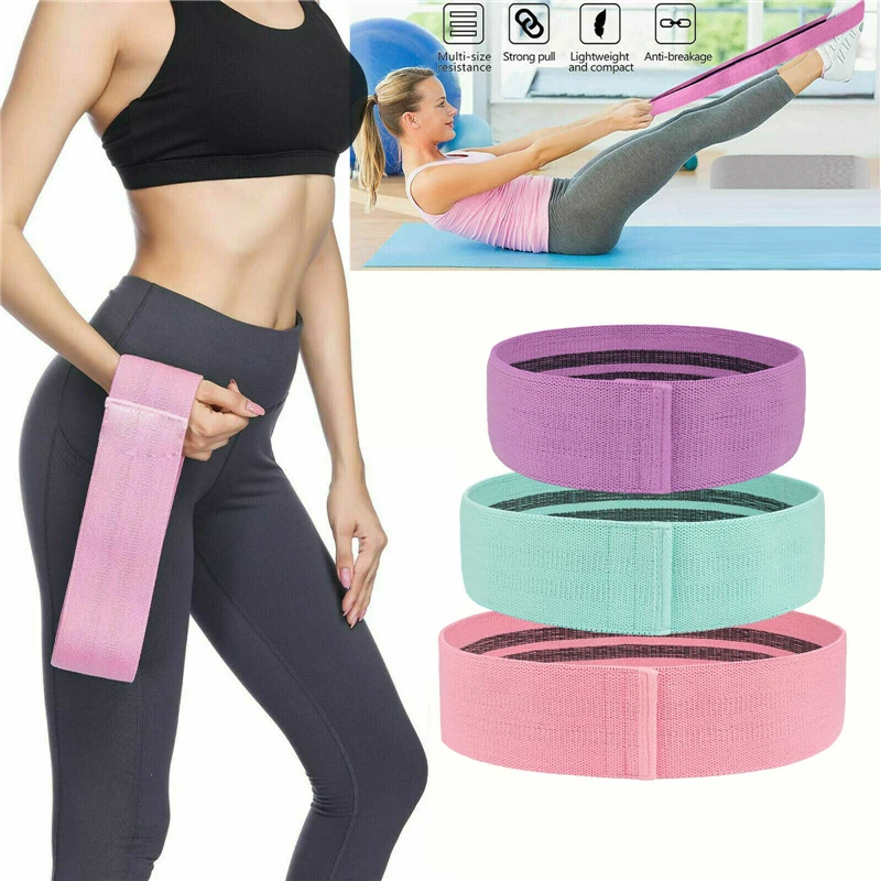 

Women Elastic Bands Fitness Resistance Bands Yoga Pilates Hip Circle Expander Bands Gym Training Home Workout Equipment