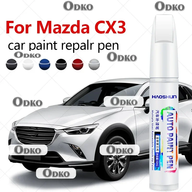 Para Mazda CX3 2015-2025 DK, Lápiz de Reparación de Pintura, Eliminador de Arañazos, Accesorios para Auto, Negro, Blanco, Plateado, Rojo, Azul, Marrón, Gris