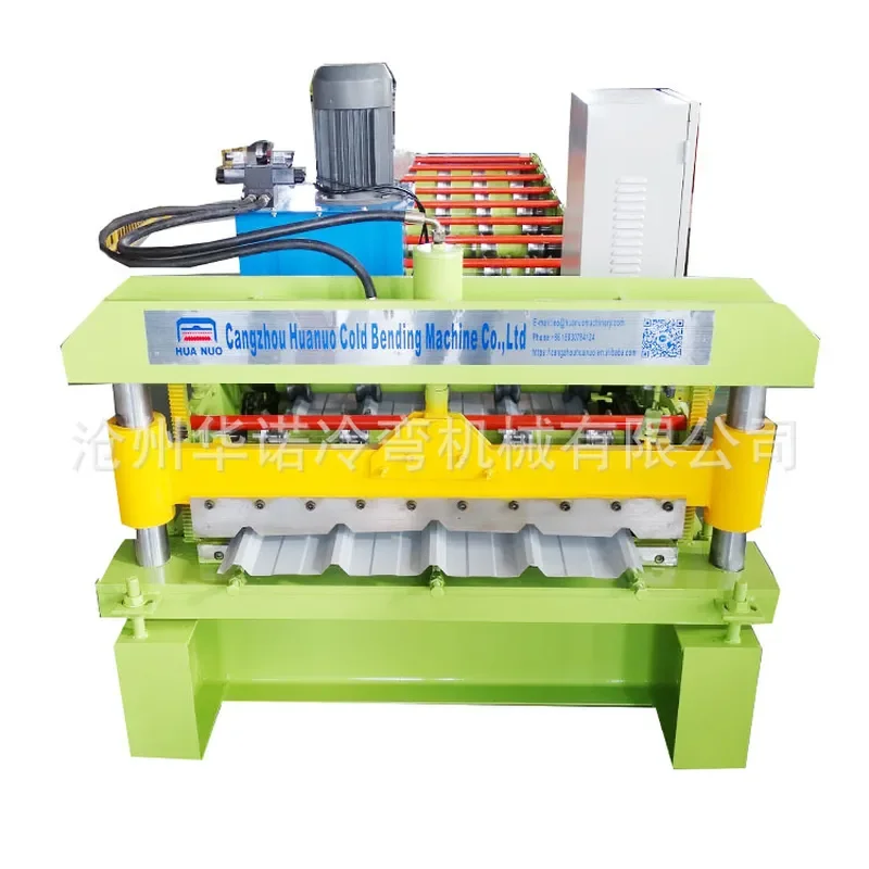 Deposit-Automatic color steel 840 tile pressing machine Single layer tile machine Plate pressing machine equipment Color