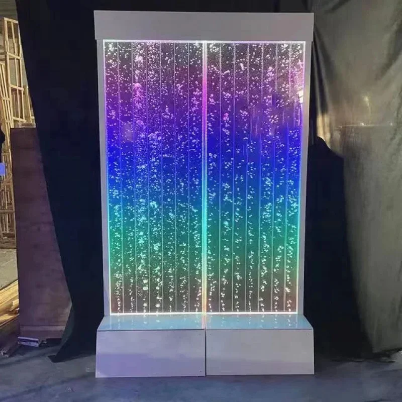 custom.Customized Modern LED Bubble Wall Acrylic Print Digitally Controlled Foldable Movable Laser Cut Screen Home & Hotel