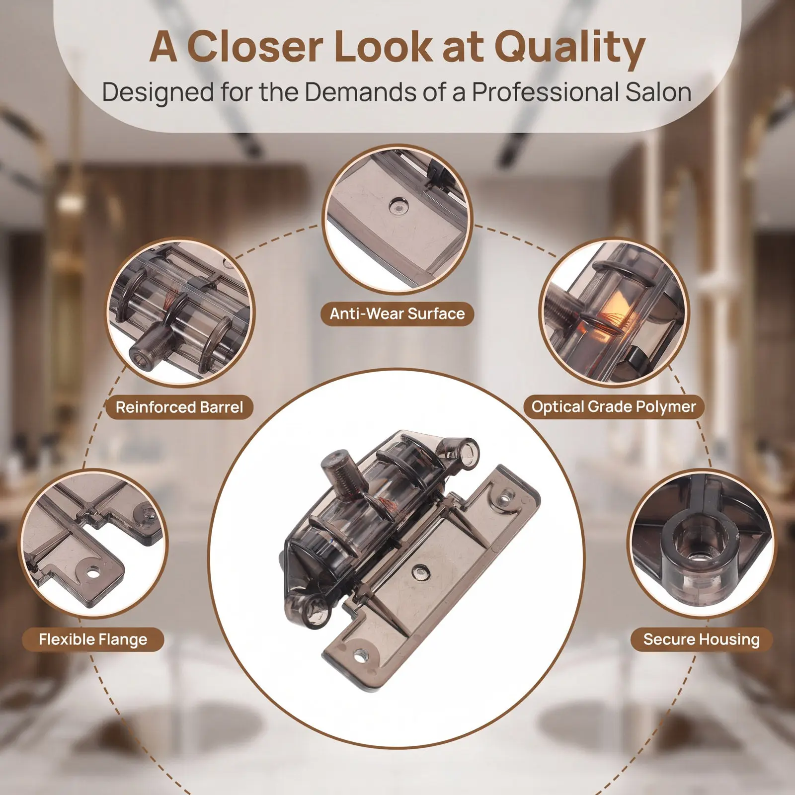 Heater Grille Connector Vertical Heater Replacement for Standing Floor Hair Dryer Front Blade Cover Latch Spare Fitting