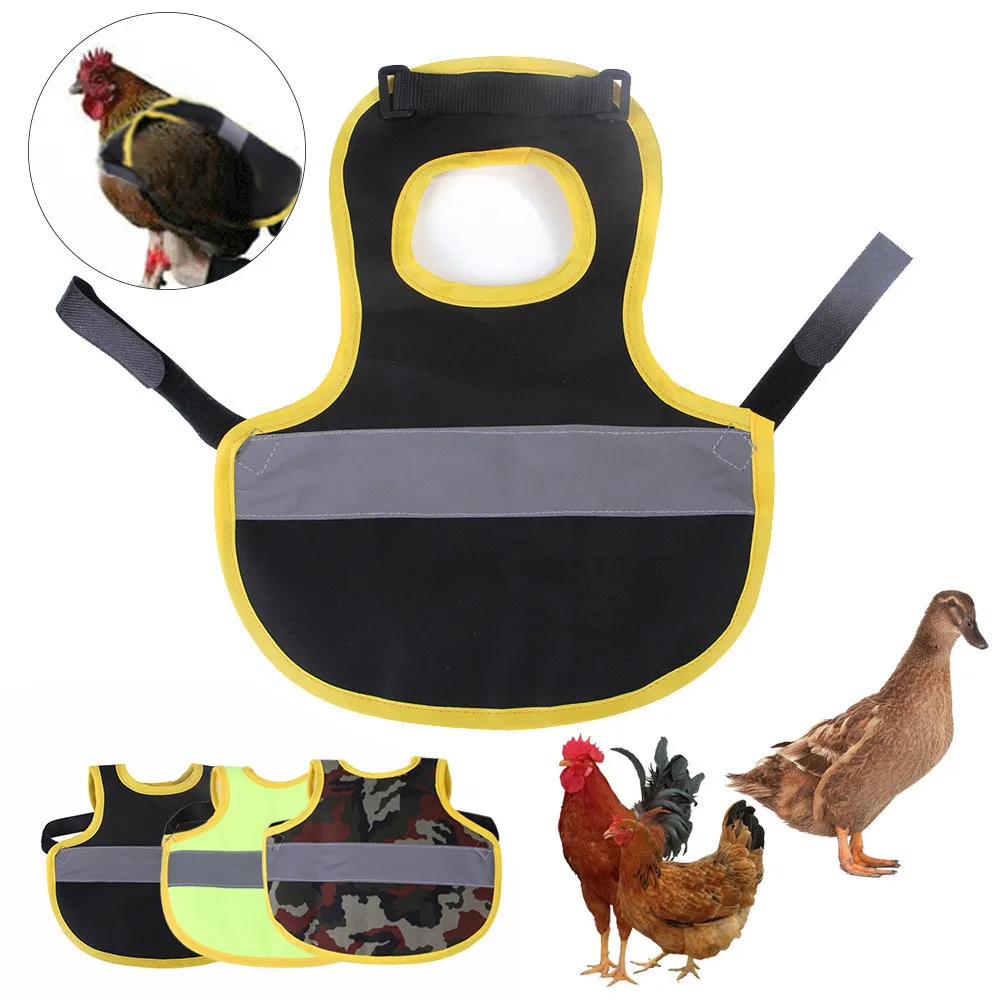 

Pet Reflective Vest Chicken Clothes Poultry Hen Apron Feather Protection Holder