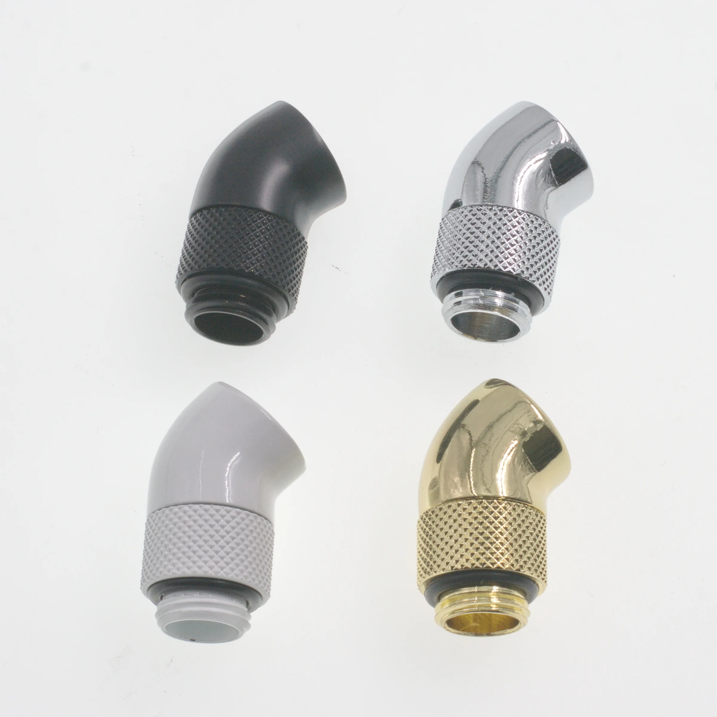 Gnorium 8pcs 45 Degree Elbow Rotatable Fitting Connector Joint B-RD45-X