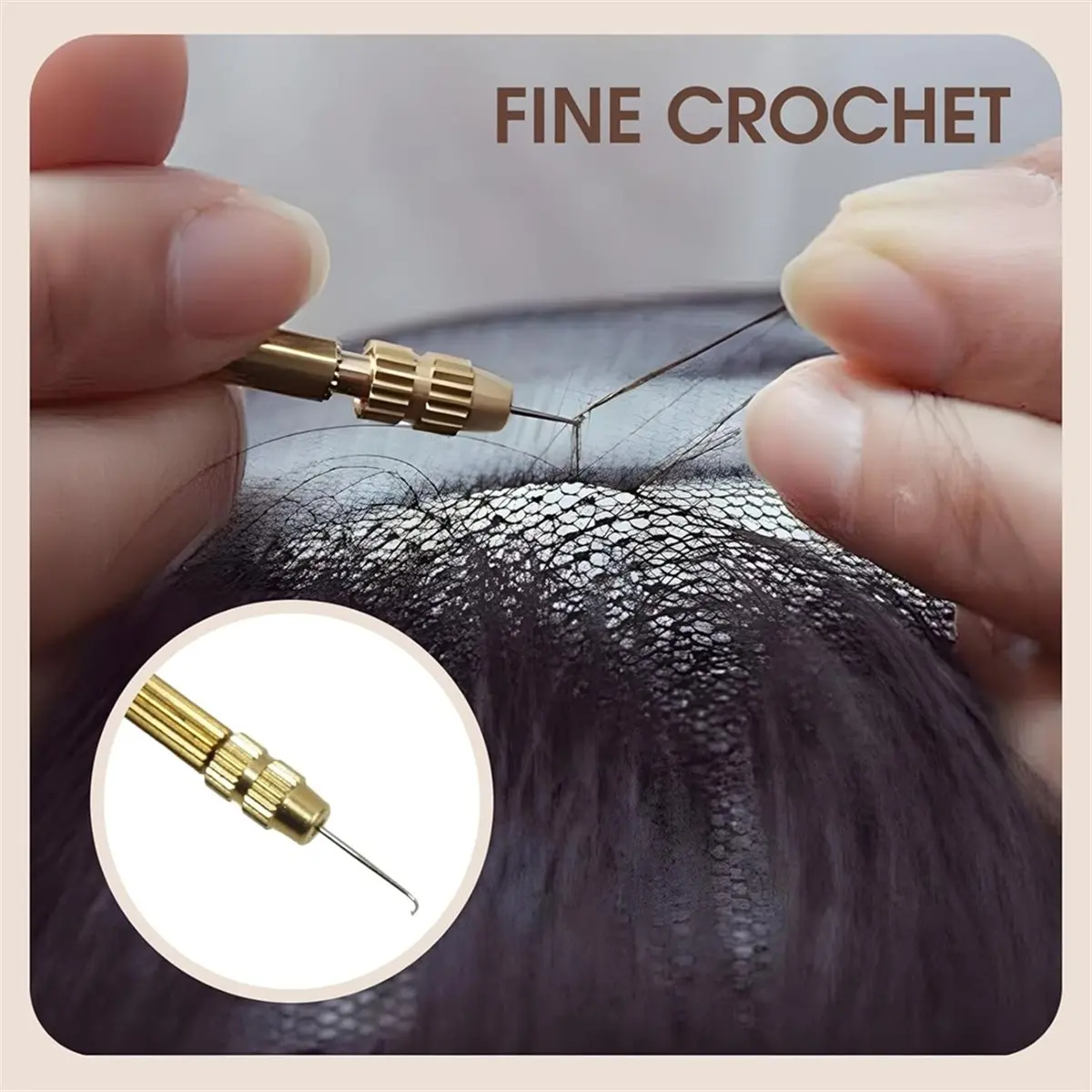 2026 New Brass Ventilating Holder, Rerooting Tool for Lace Wig Making Repair and Doll Hair Craft, Complete Ventilation Set