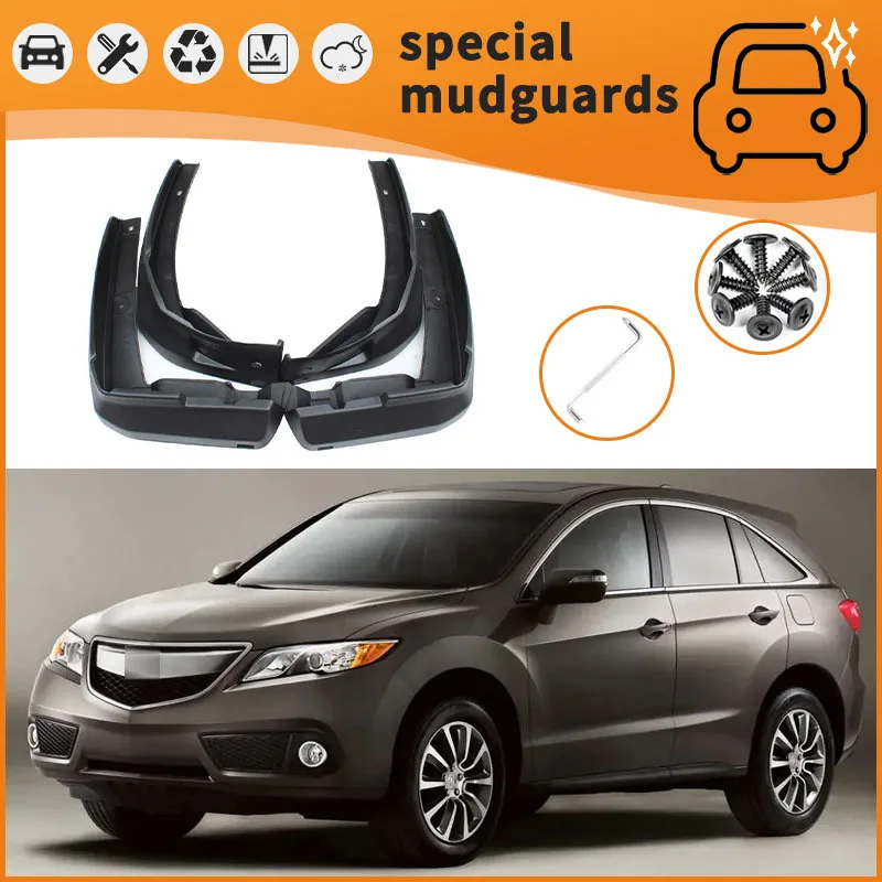 For 12-22 Acura RDX models Mudguards Fender Mudflaps Front Rear Flares Splash Guards Cover Car Accessorie