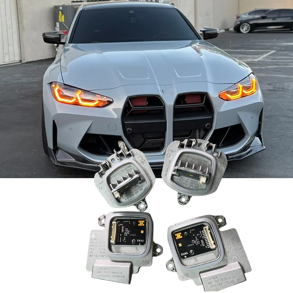 Amber DRL Plug and Play Modules For BMW US EURO Version Laser Headlight 420d 420i 430ix M440i G22 G23 G26 G82 G83 M4 Competition
