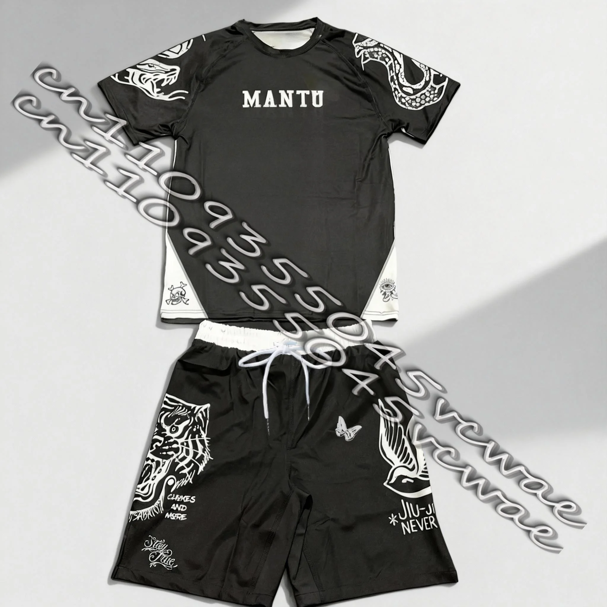 

Мужской спортивный комплект для борьбы 2026: быстросохнущие дышащие футболки-рашгарды и шорты для тренировок и единоборств