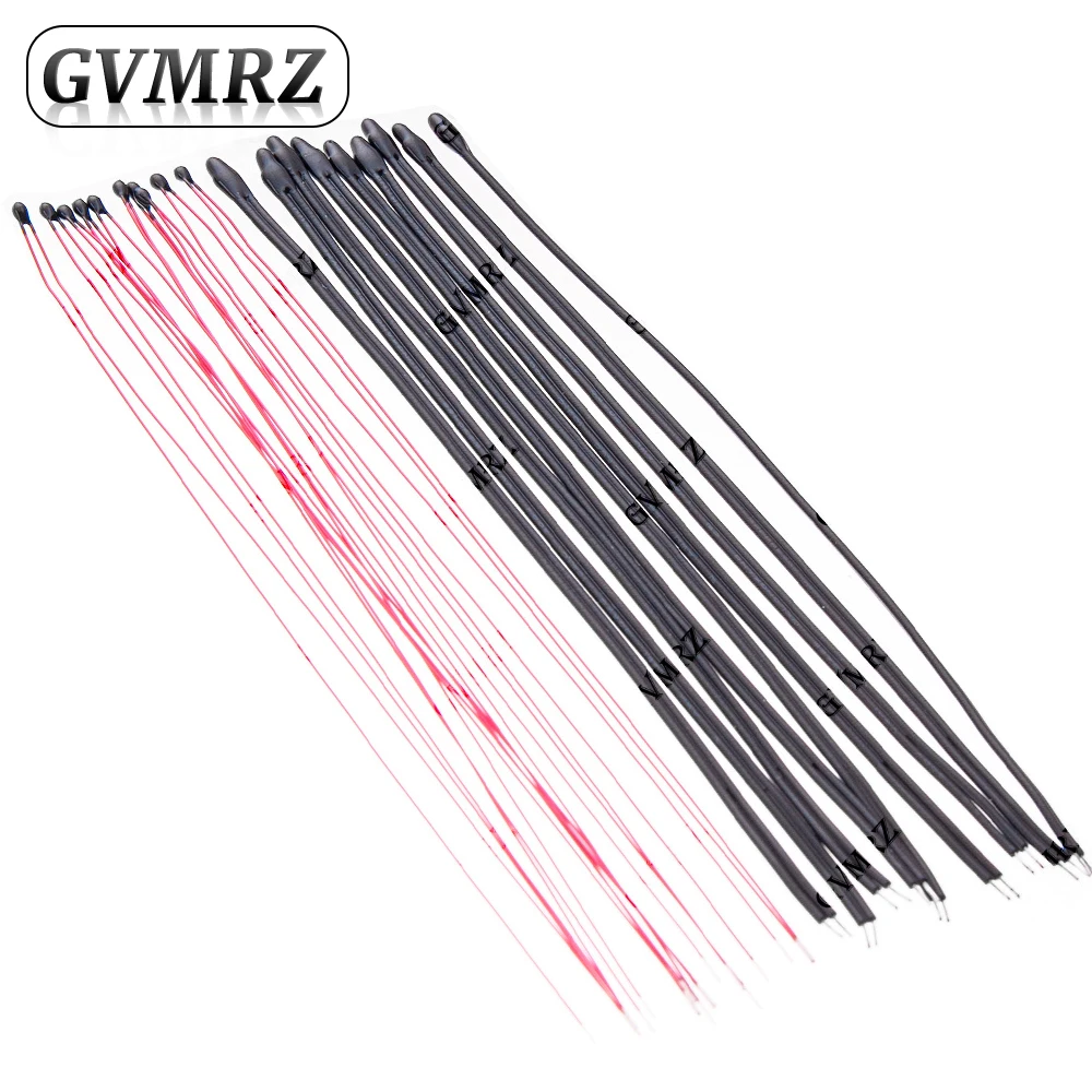 10PCS MF52 Wired NTC Thermistor 1% 10CM Lead 10K 100K 3435 3950