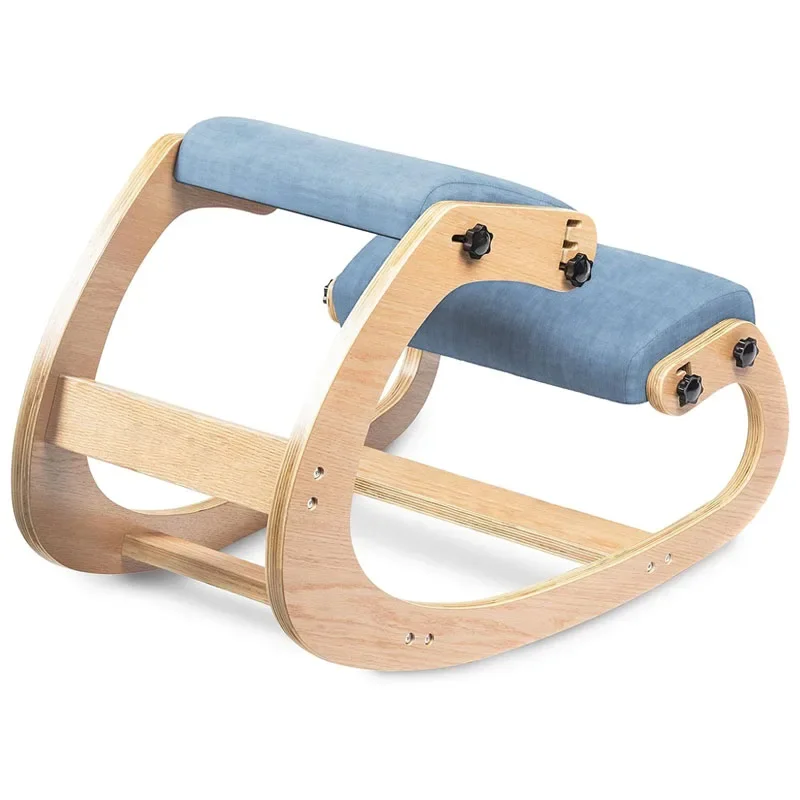 Wooden Desk Ergonomic Recreational Chair - Ergonomic Kneeling Chair - Rocking Office Adjustable Stool - Knee Posture Chair