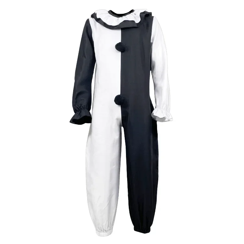 Il Clown Cosplay Terrifier Costume Cosplay Horror Clown Tuta Maschera Abito completo Costumi di Halloween per uomini o donne Adulti