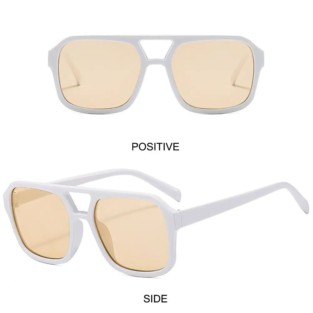 Trendy Ins Style Square Aviation Sunglasses UV400 Protection Big Frame Sun Glasses Eyewear for Women & Men
