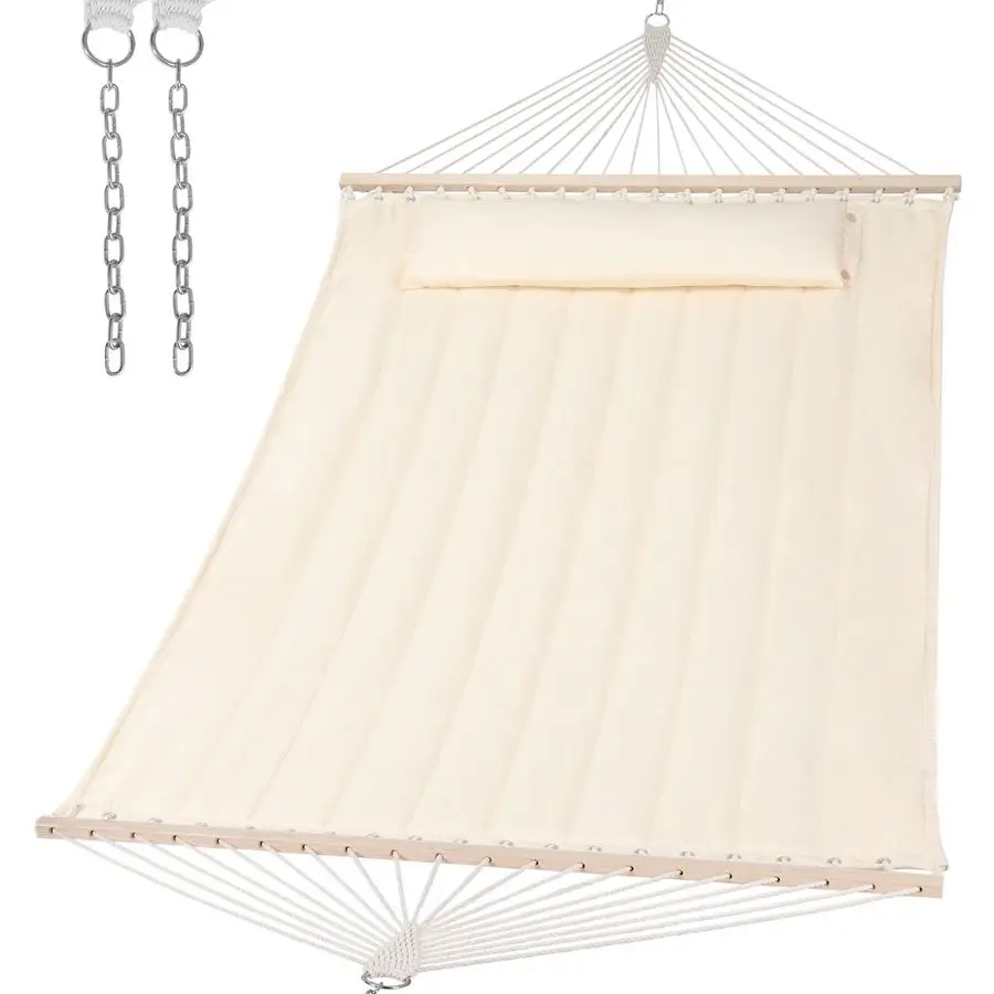 

Сменный гамак для гамака-качалки, грузоподъемность 475 фунтов, двухместный уличный гамак для двора, бежевый