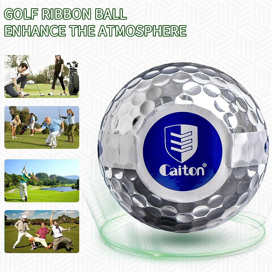 Caiton 12Pcs Funny Golf Gag Balls, Streamers Fly Out on Impact, Great for Celebrations, Amusing Gifts, Top Pick for Parties