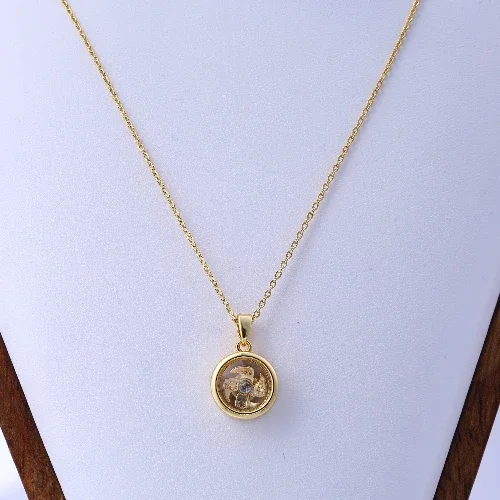 New Vintage-Inspired Diamond-Inlaid Rotating Necklace - Unisex Design