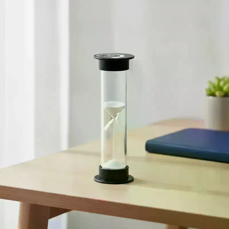 1/6 Pcs White Sand With Clear Glass Body Round Cover Perfect For Teeth Brushing Cooking Home Desktop Decoration